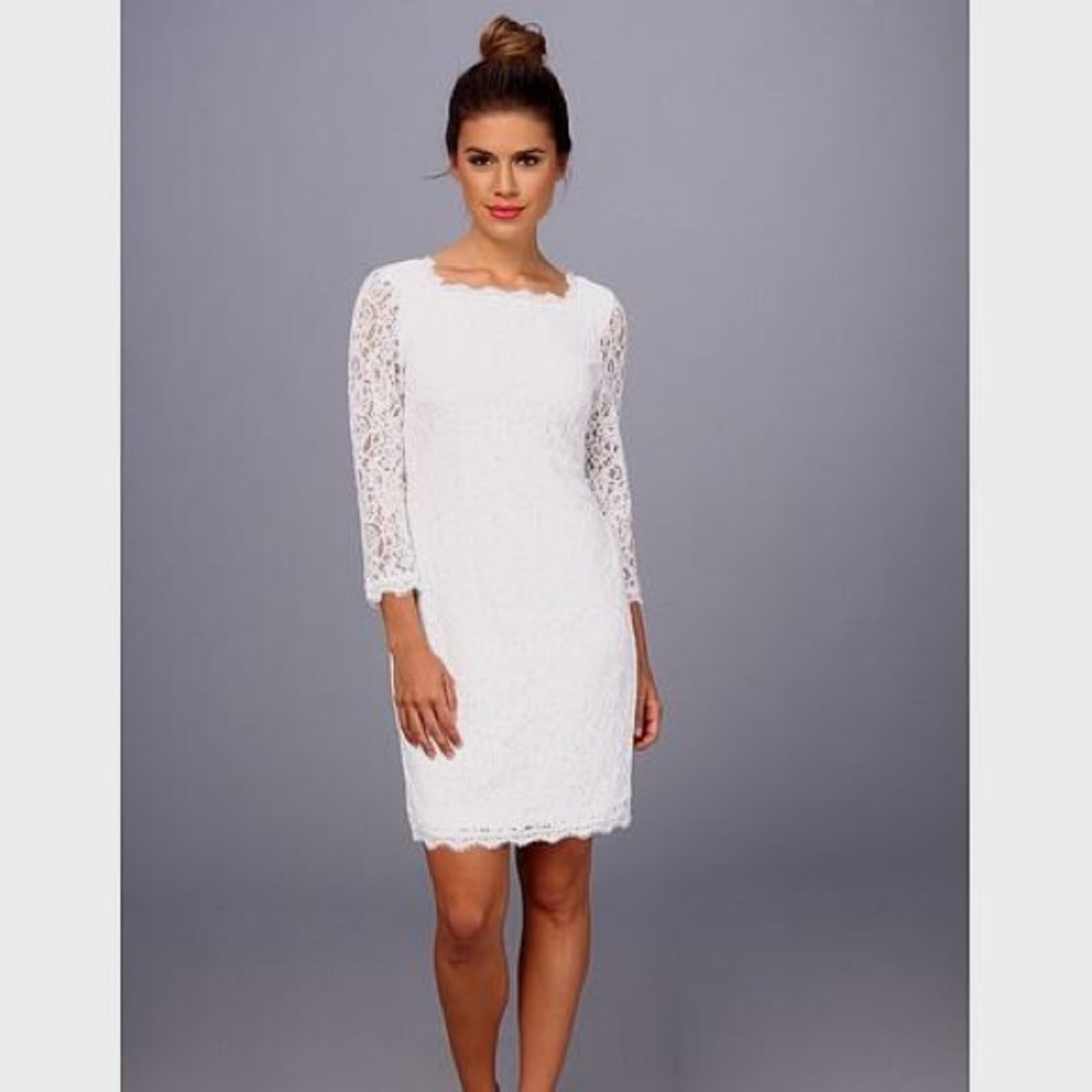 NWT Adrianna Papell Lace 3/4 Sleeve Dress (14)